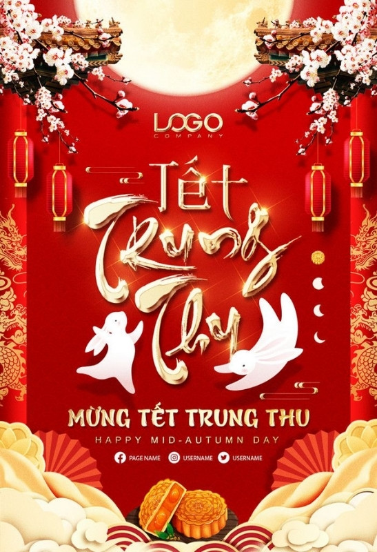 Poster mừng Tết Trung Thu ấn tượng