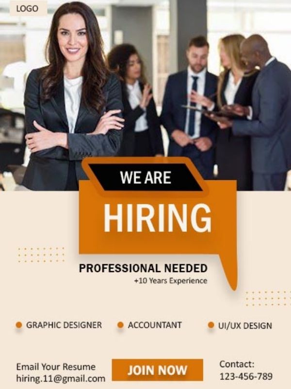 Poster tuyển dụng ấn tuợng