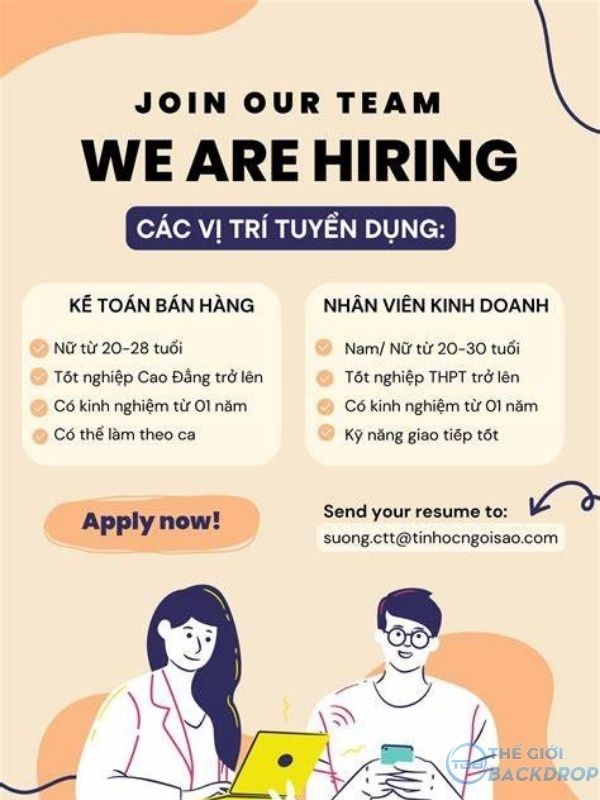 Poster tuyển dụng nhân viên kế toán