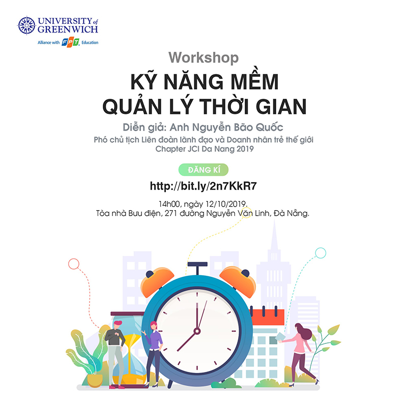 Poster workshop quản l&iacute; thời gian