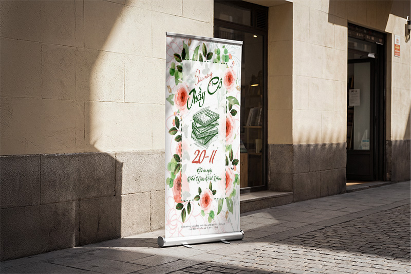 Mẫu standee 20/11 đẹp
