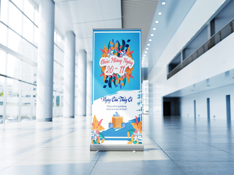 Standee ch&uacute;c mừng 20/11 s&aacute;ng tạo