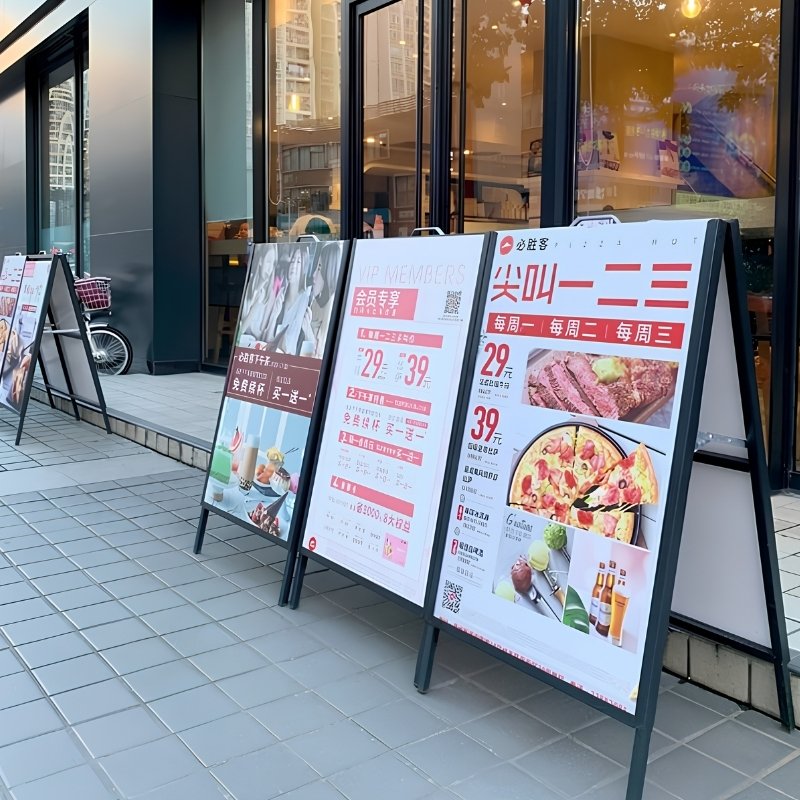 Standee chữ A 2 mặt