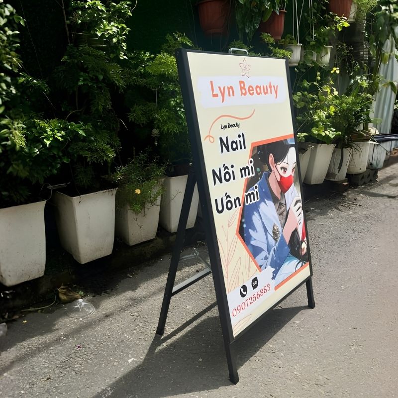 Standee chữ A Nail
