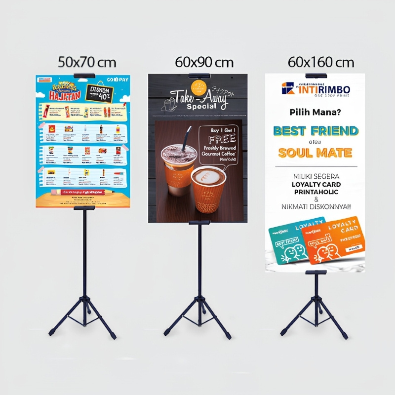 C&aacute;c k&iacute;ch thước Standee chữ T