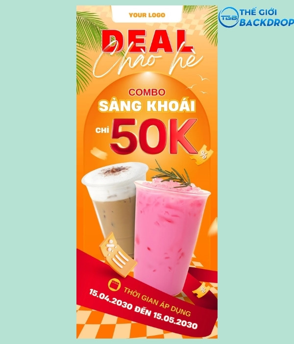 Standee coffee khuyến mãi