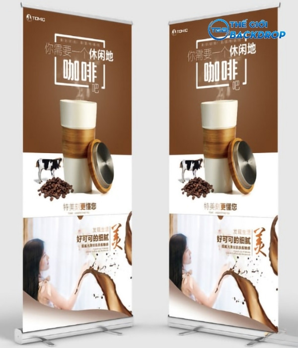 Standee coffee phong cách hiện đại
