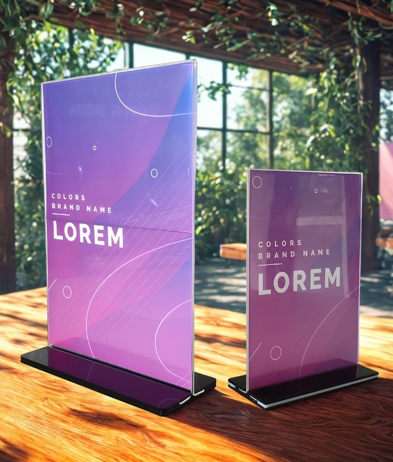 Standee mini để b&agrave;n ấn tượng