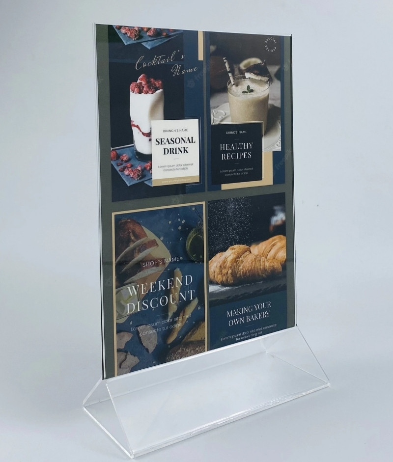 Standee mini để b&agrave;n cafe