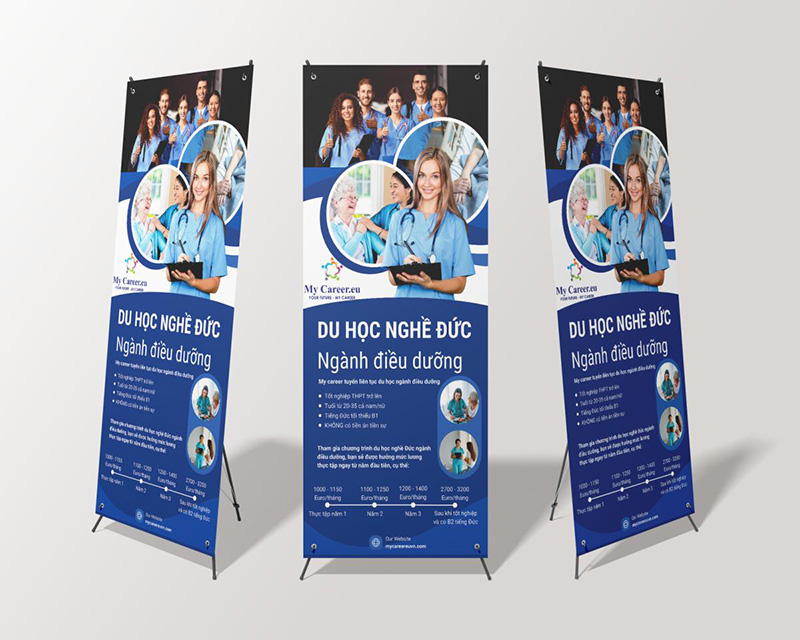 Standee du học nghề Đức ngành điều dưỡng