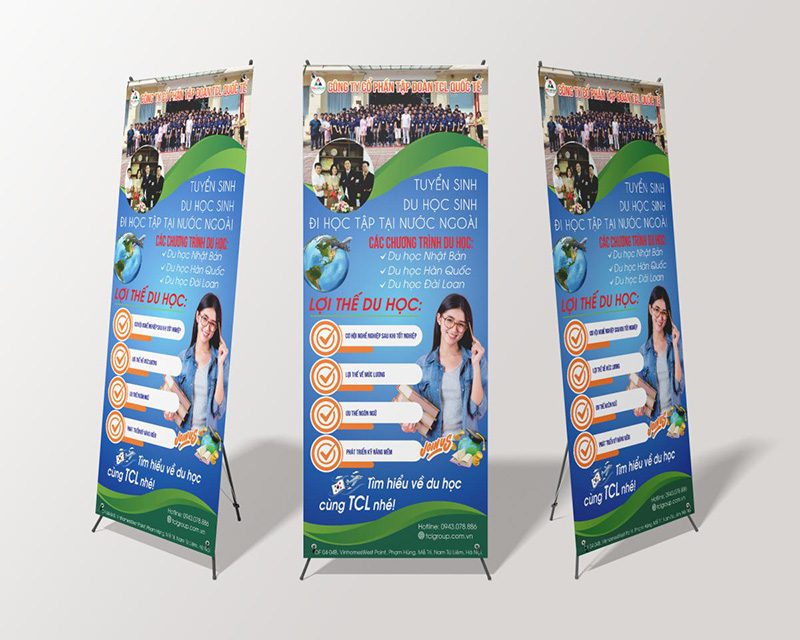 Standee tư vấn du học Đài Loan