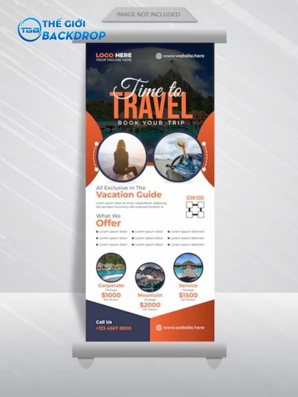 Standee cuộn nhôm