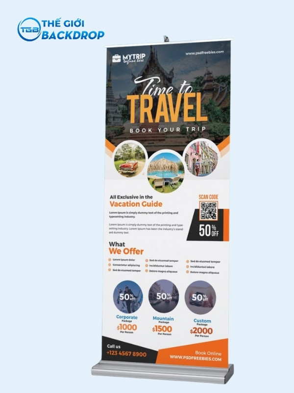 Standee du lịch 5