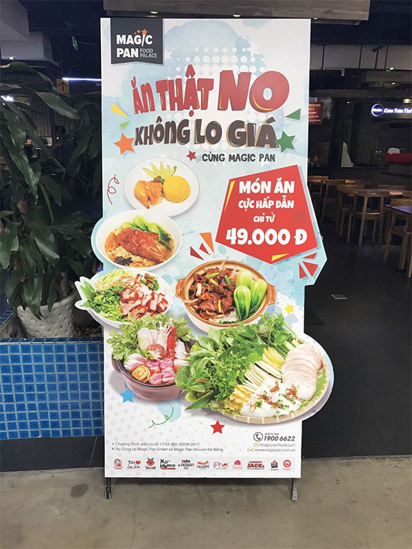 Standee food Magic Pan
