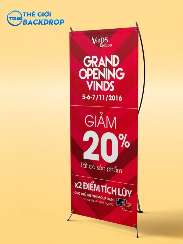 Lợi ích khi sử dụng standee khai trương