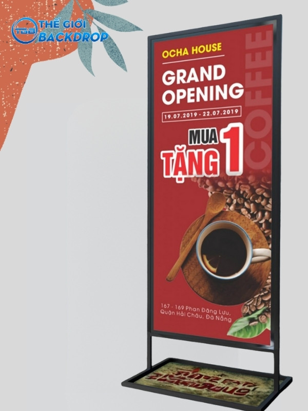 Standee khai trương 2