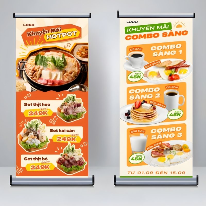 Mẫu standee khuyến m&atilde;i ấn tượng