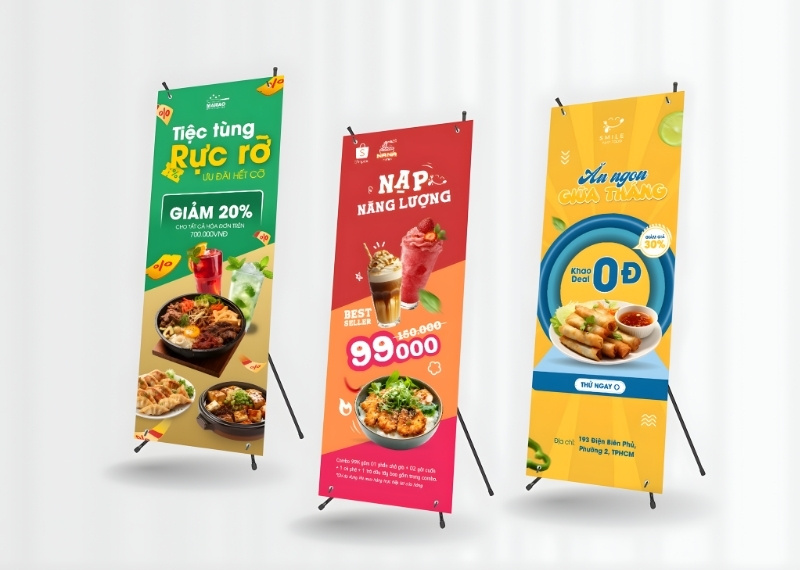 Mẫu standee khuyến m&atilde;i giảm gi&aacute; đẹp