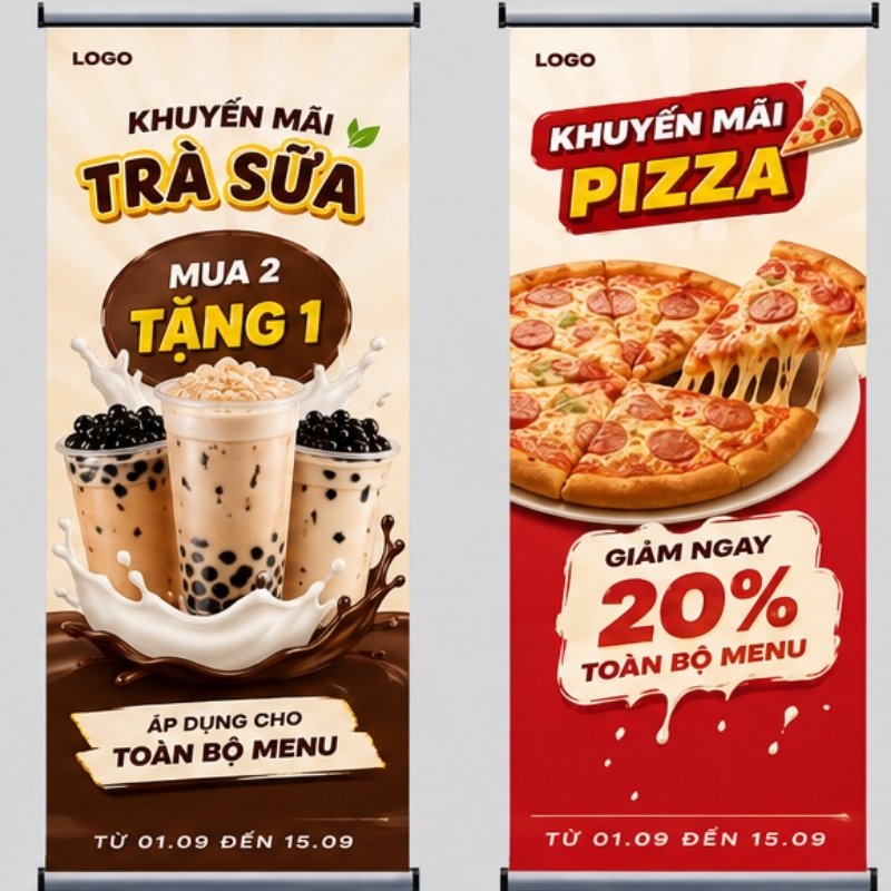 Standee giảm gi&aacute; fastfood