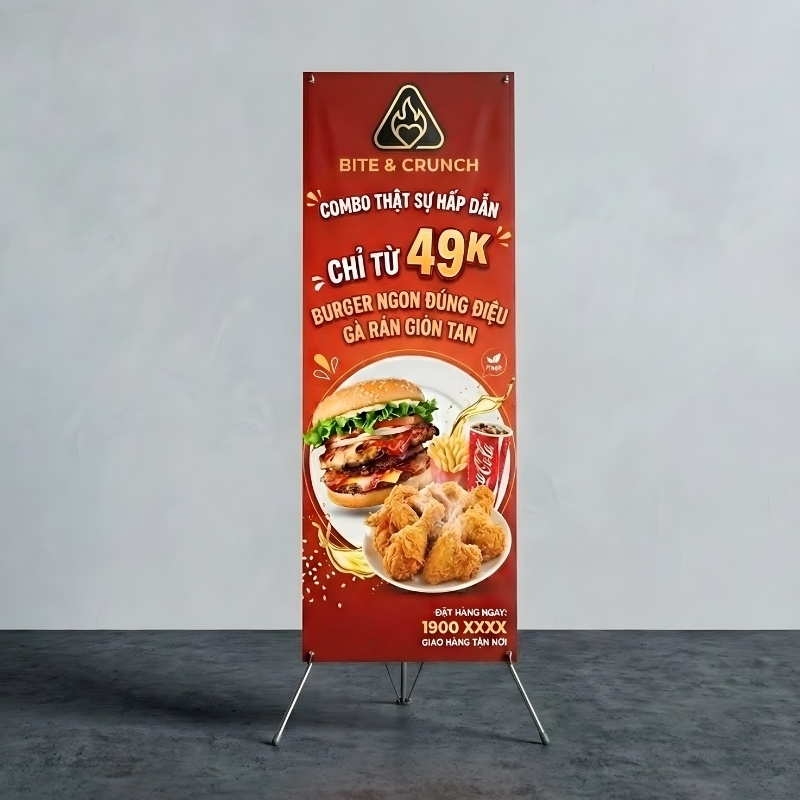 Standee khuyễn m&atilde;u Bite And Crunch