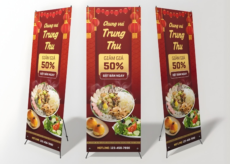 Standee khuyến m&atilde;i Tết Trung Thu