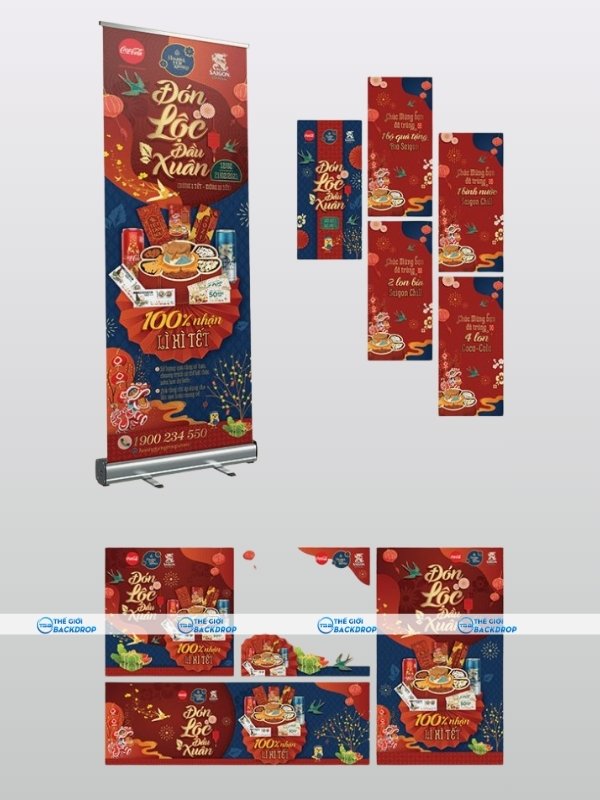 Standee lì xì Tết