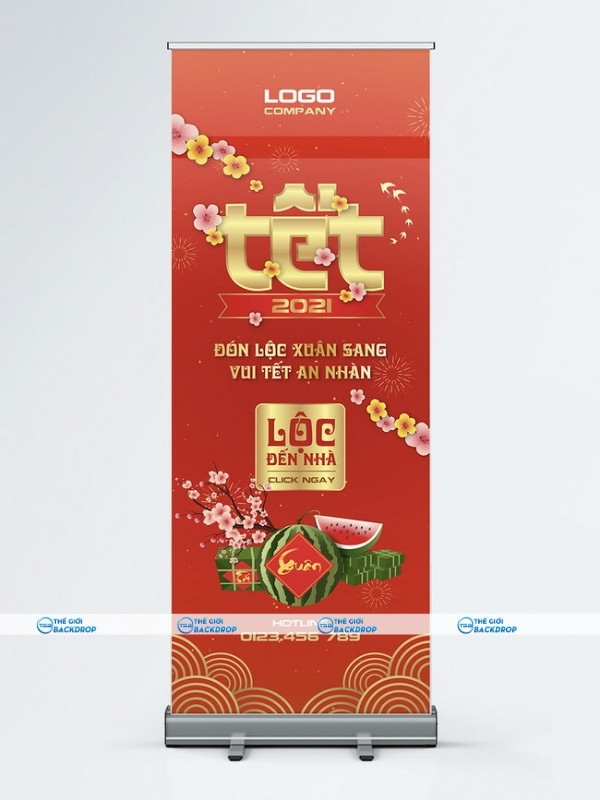 Standee Tết đón lộc đầu xuân