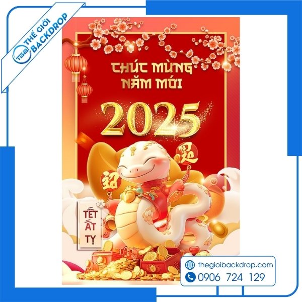 35+ mẫu standee Tết chúc mừng năm mới 2026 ấn tượng và sáng tạo