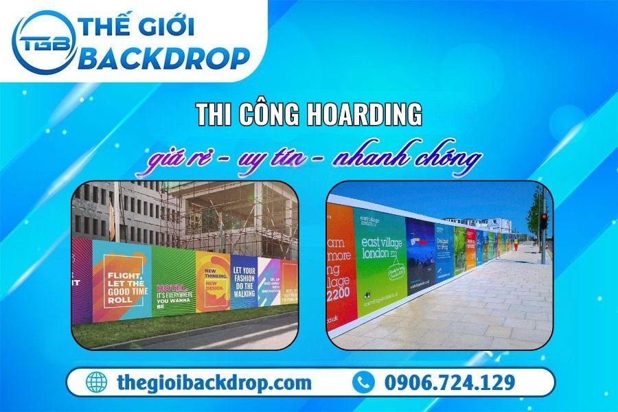Thi công hoarding, hàng rào công trình chuyên nghiệp trọn gói tại TPHCM