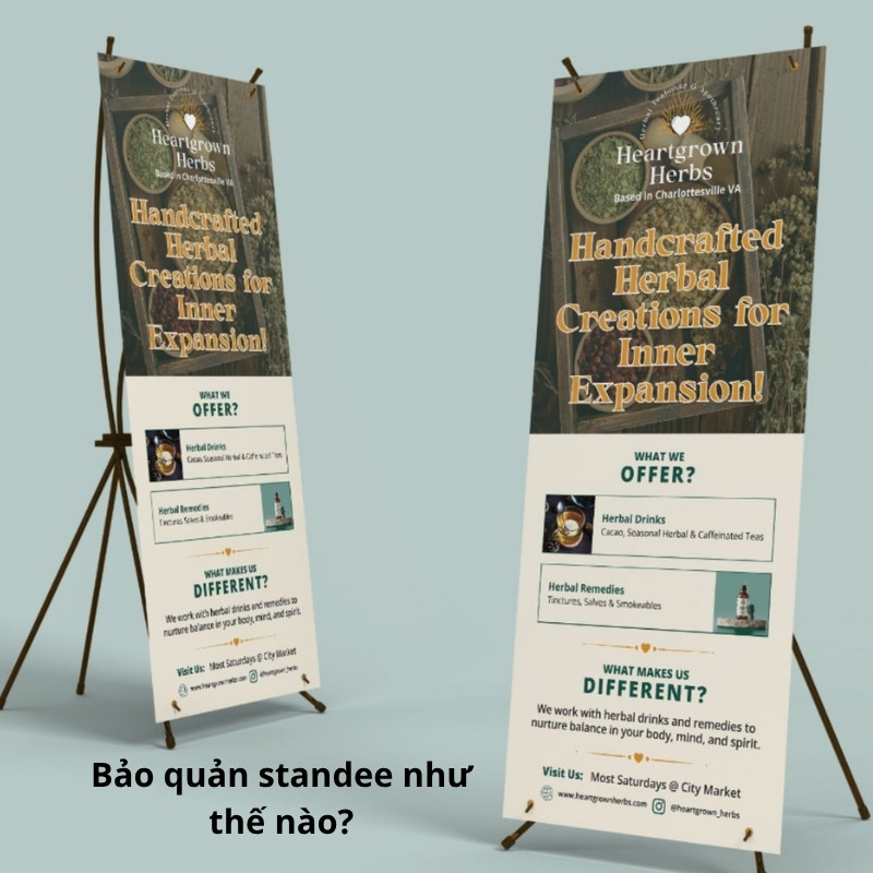 Bảo quản standee