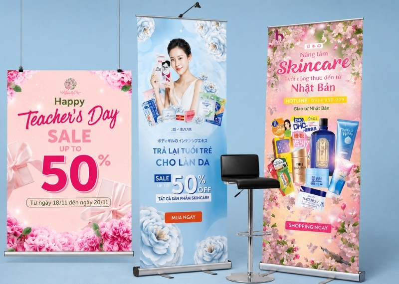 C&aacute;c yếu tố cần c&acirc;n nhắc khi chọn chất liệu in standee
