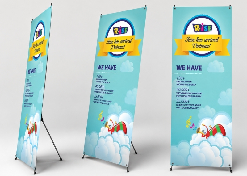 Standee l&agrave;m bằng bạt Hiflex