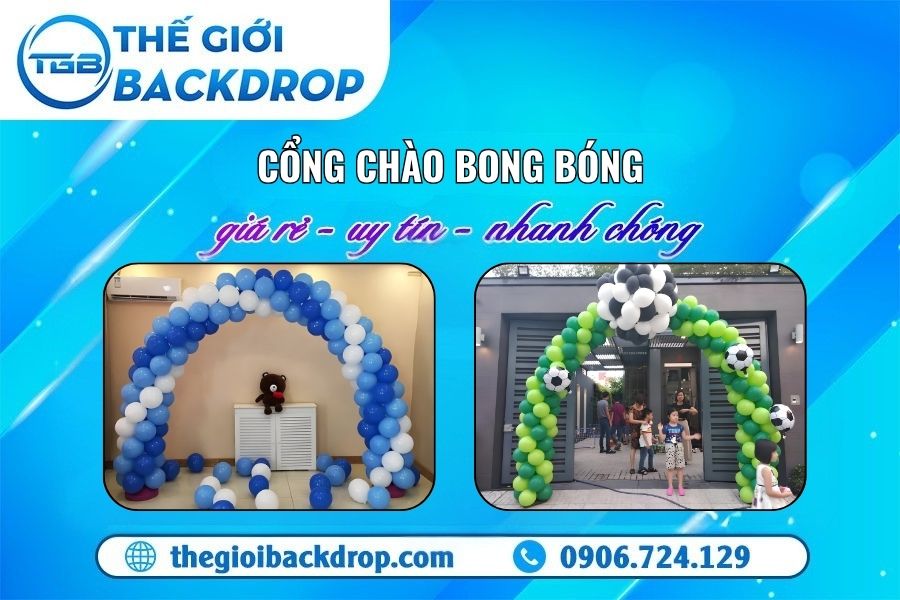 Dịch Vụ Trang Trí Cổng Chào Bong Bóng Trọn Gói, Giá Rẻ Tại TPHCM