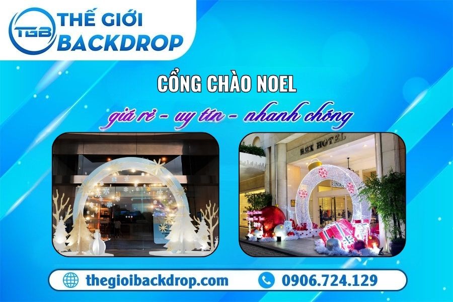 15+ Mẫu Cổng Chào Noel Đẹp Chào Mừng Giáng Sinh