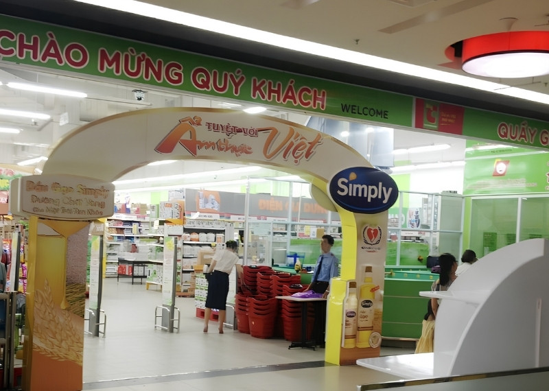 Cổng chào siêu thị thượng hiệu Simply