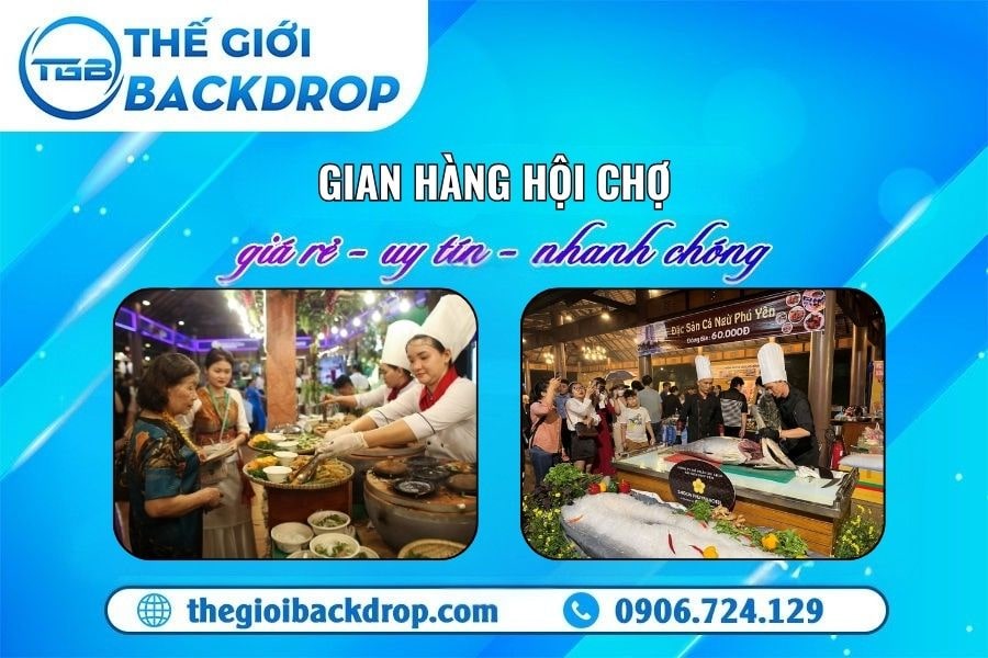 19+ Mẫu Gian Hàng Ẩm Thực Thiết Kế Đẹp Mắt, Thu Hút Khách Hàng