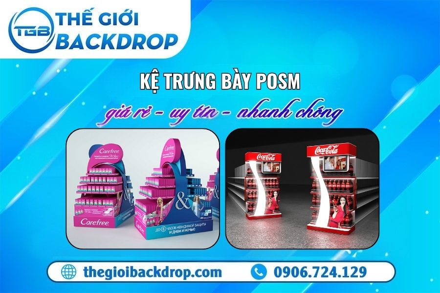 Kệ trưng bày POSM: Tất cả những gì bạn cần biết để tạo điểm nhấn thương hiệu