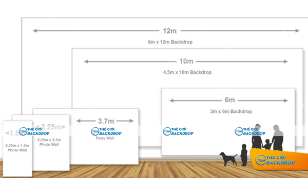 Yếu tố c&acirc;n nhắc khi lựa chọn k&iacute;ch thước backdrop