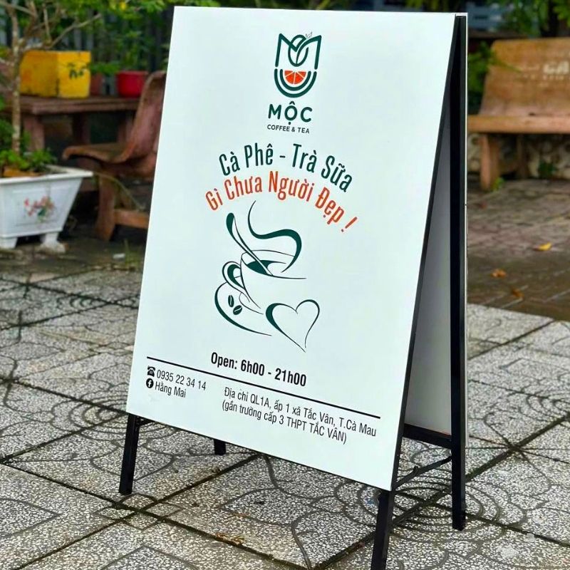 Kích thước standee chữ A