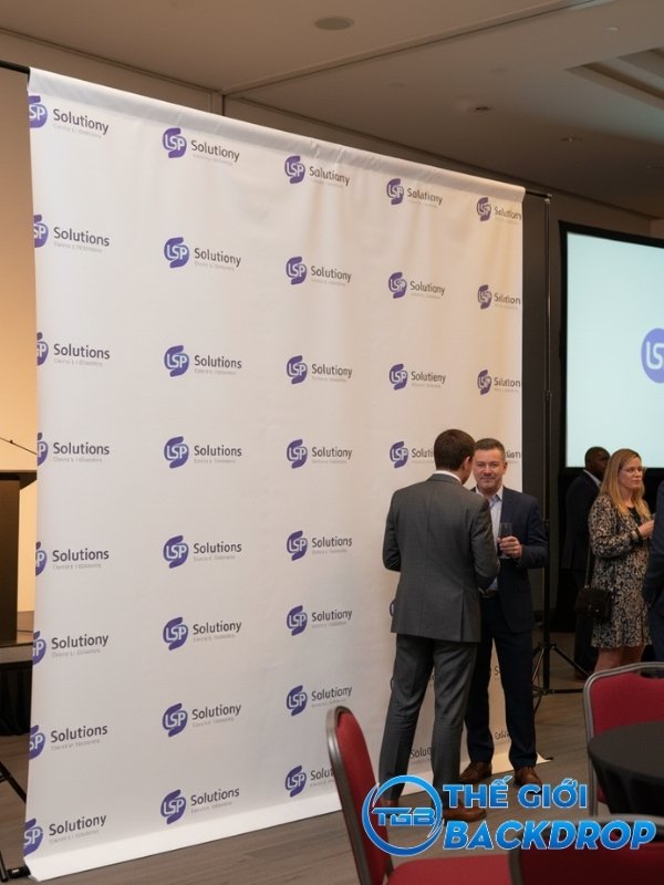 Backdrop căng bạt bị nhăn