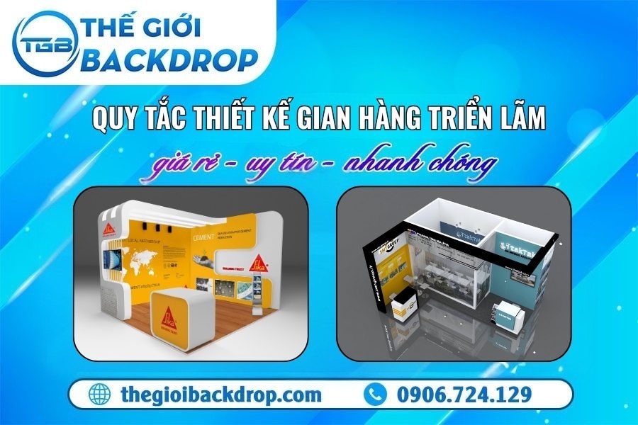 Hướng dẫn chi tiết quy trình thi công gian hàng triển lãm từ A-Z