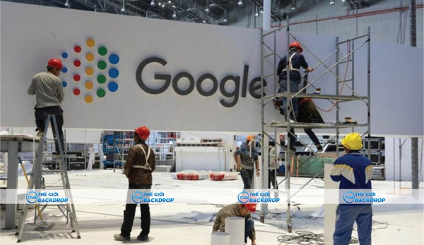 Thiết kế gian h&agrave;ng triển l&atilde;m Google