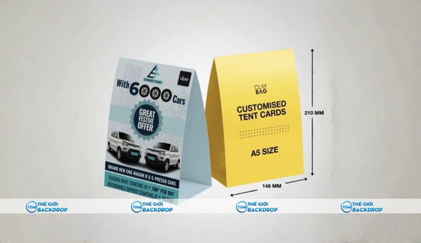 Tent Card kích thước A5