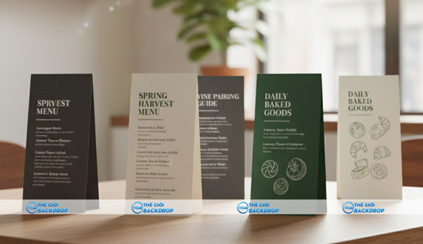 Tent Card kiểu dáng cao hẹp